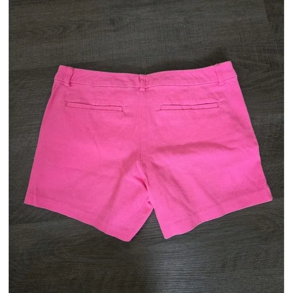 Lilly Pulitzer Chino Shorts Women's 4 Pink Mid Rise Pockets 4" Inseam - Picture 6 of 8